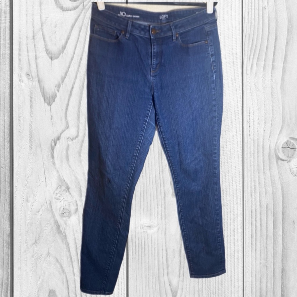 LOFT Women's Blue Jeans Curvy Skinny size 10‎